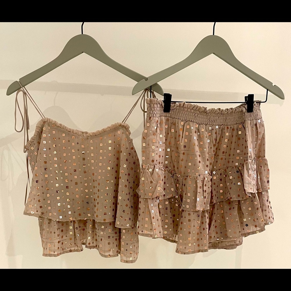 Shimmer short set